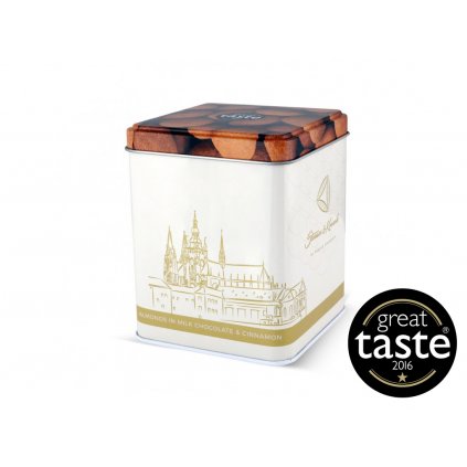 Mandle v mléčné čokoládě se skořicí, 200 g